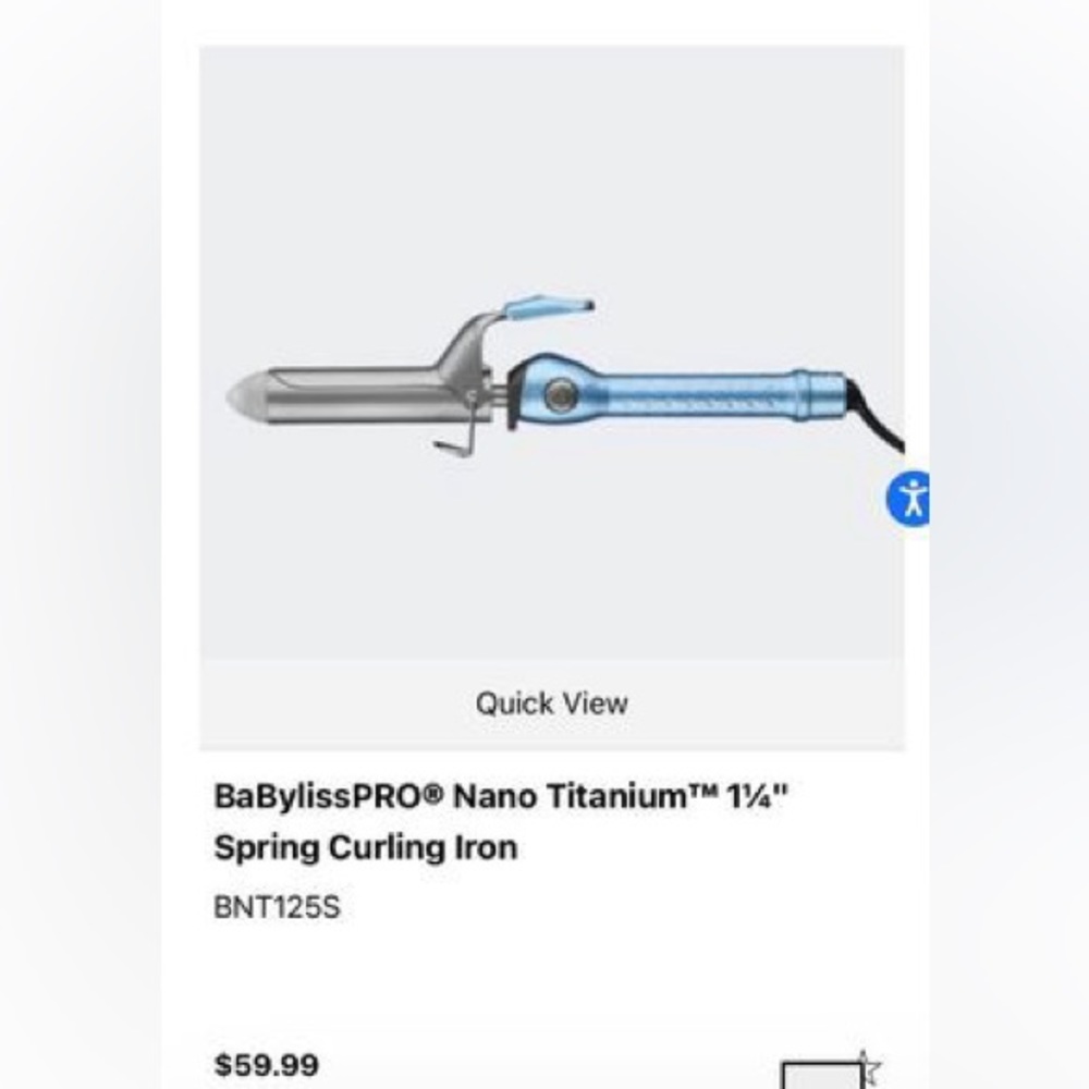 New BaBylissPRO® Nano Titanium™ 1¼" Spring Curling Iron